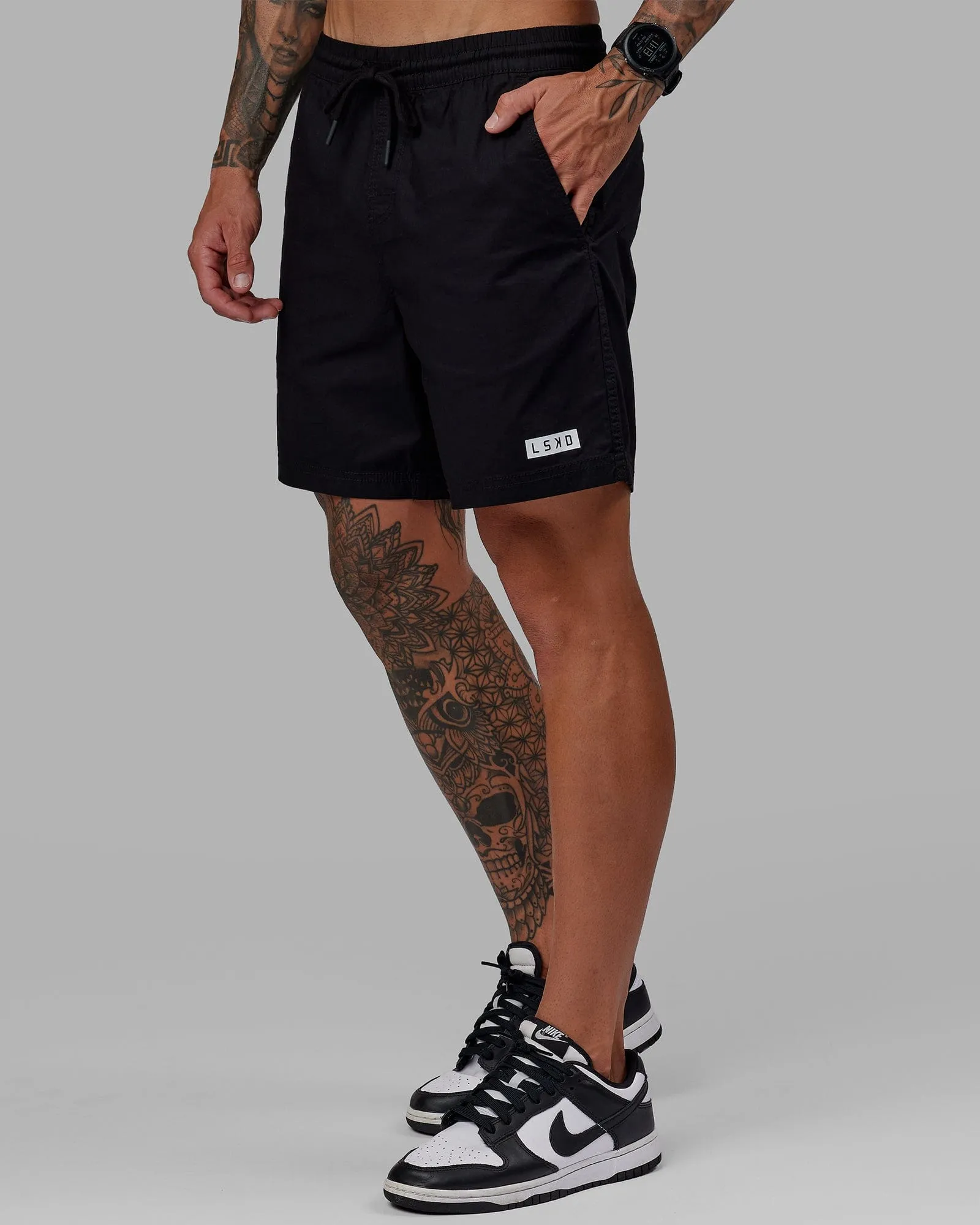 Daily 7" Short - Black-White sold by LSKD product image thumbnail 3