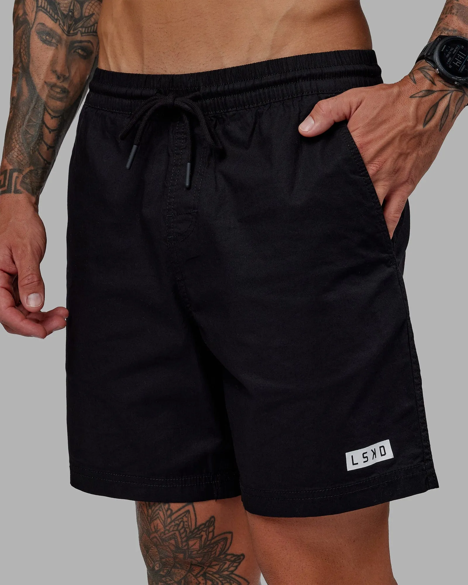 Daily 7" Short - Black-White sold by LSKD product image thumbnail 4