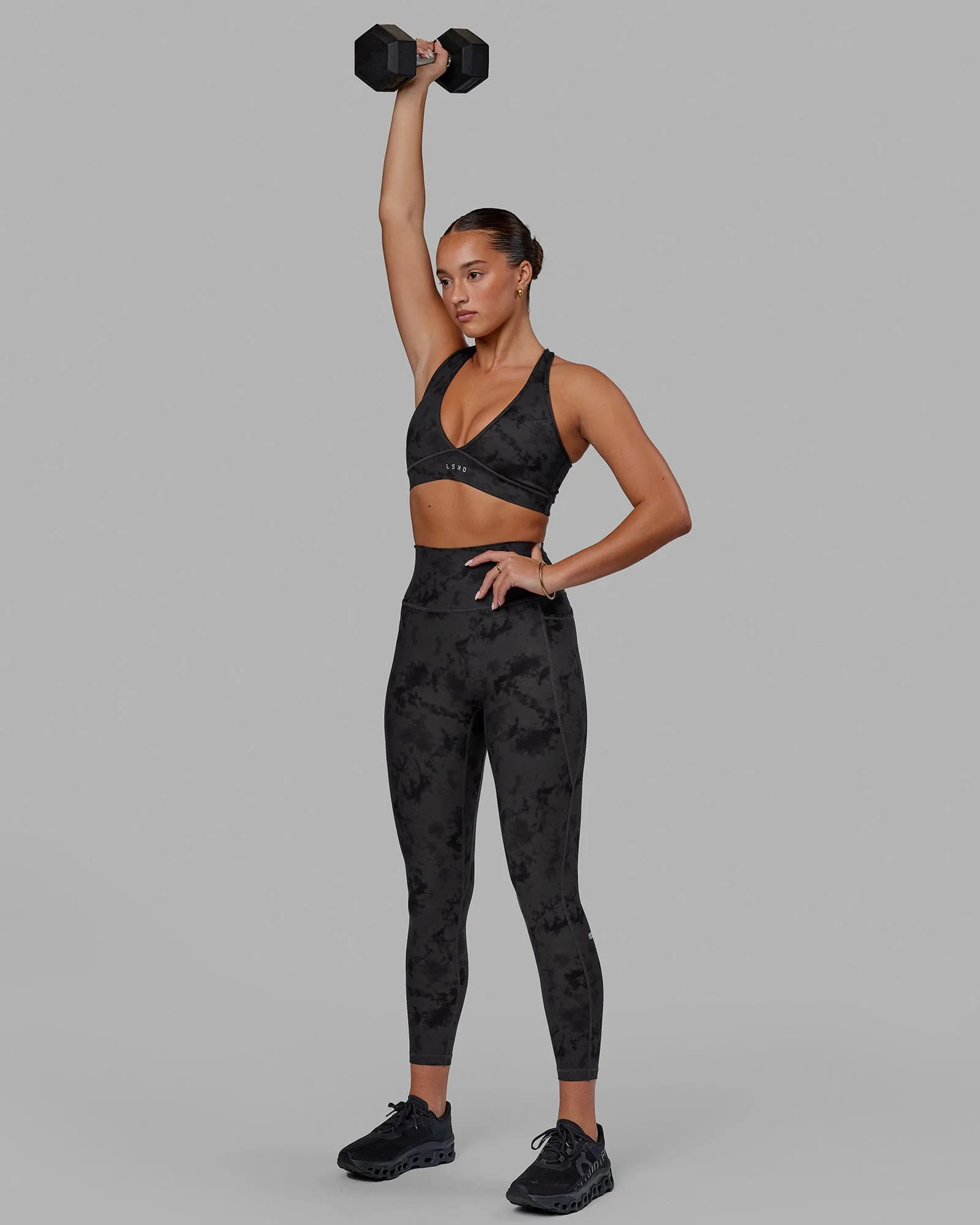 Fusion 7/8 Length Tights - Black Tie-Dye sold by LSKD product image thumbnail 3