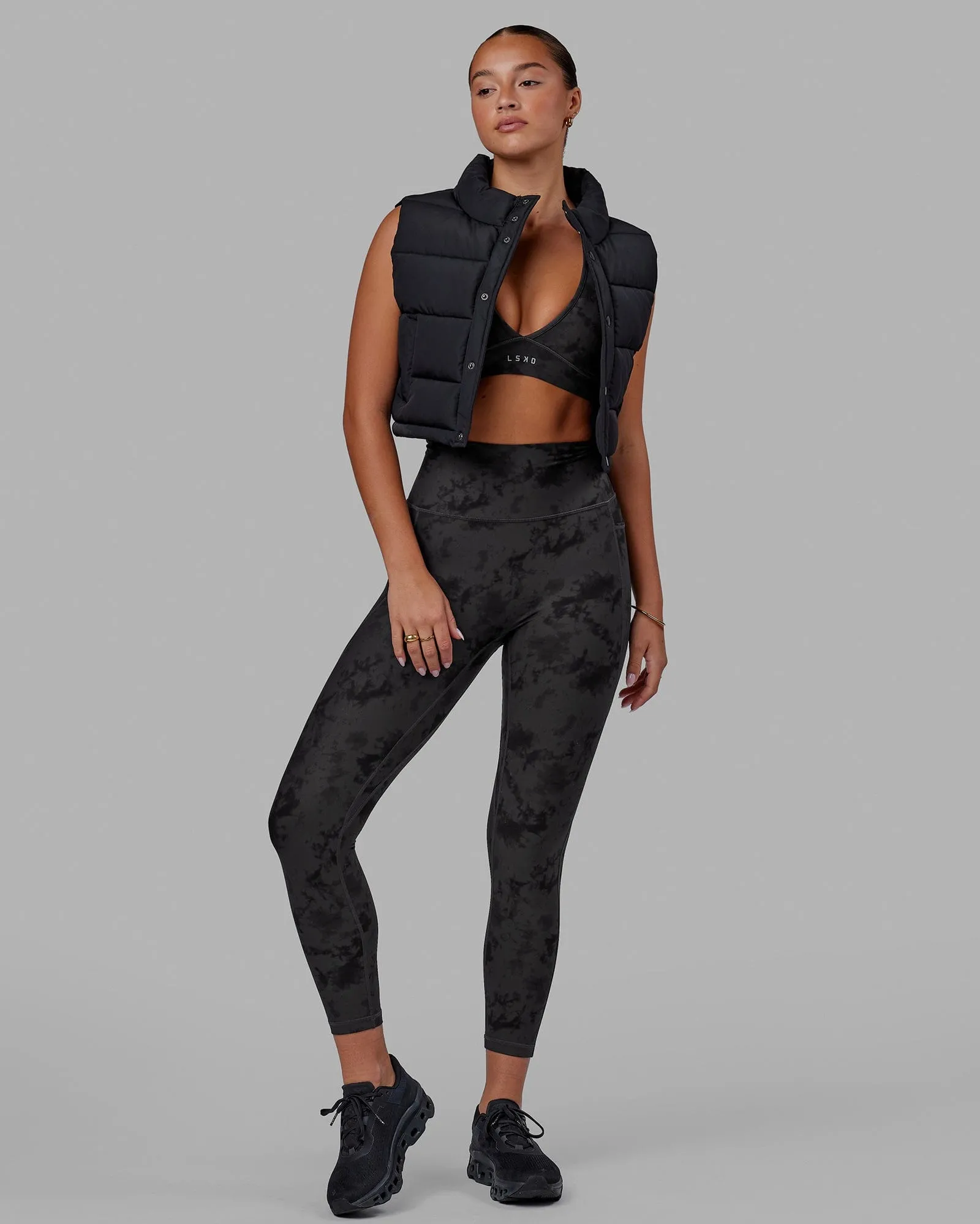 Fusion 7/8 Length Tights - Black Tie-Dye sold by LSKD product image thumbnail 5