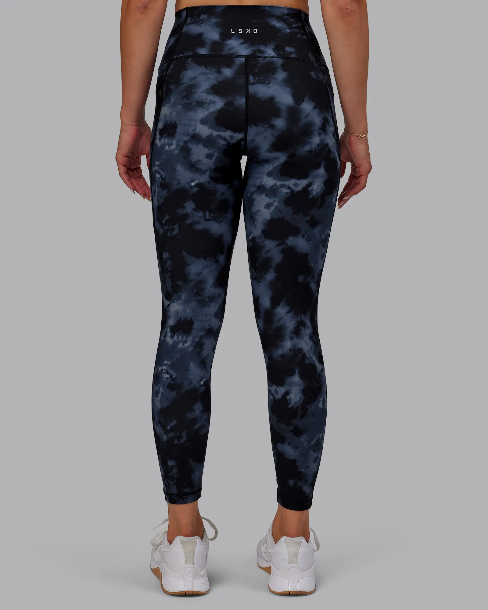 Fusion 7/8 Length Tights - Tie Dye-Midnight sold by LSKD product image thumbnail 4