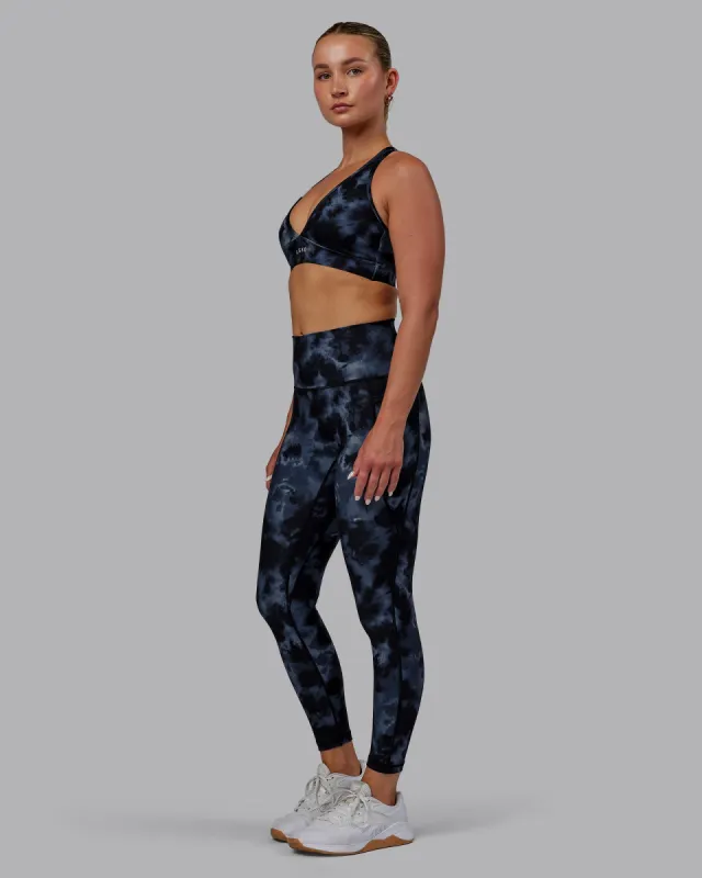 Fusion 7/8 Length Tights - Tie Dye-Midnight sold by LSKD