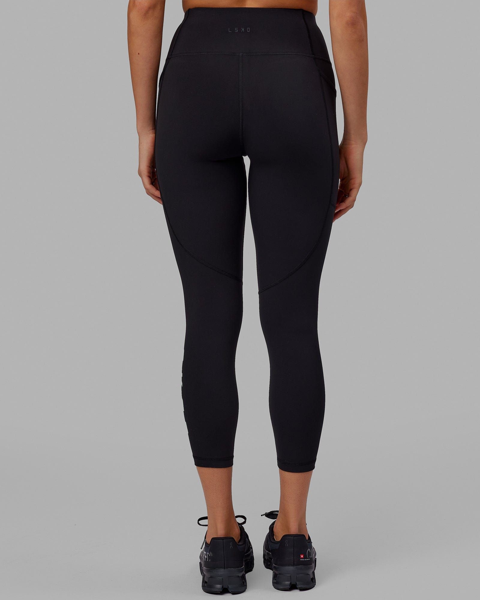 Rep 7/8 Length Tights - Black-Apple Mint sold by LSKD product image thumbnail 4