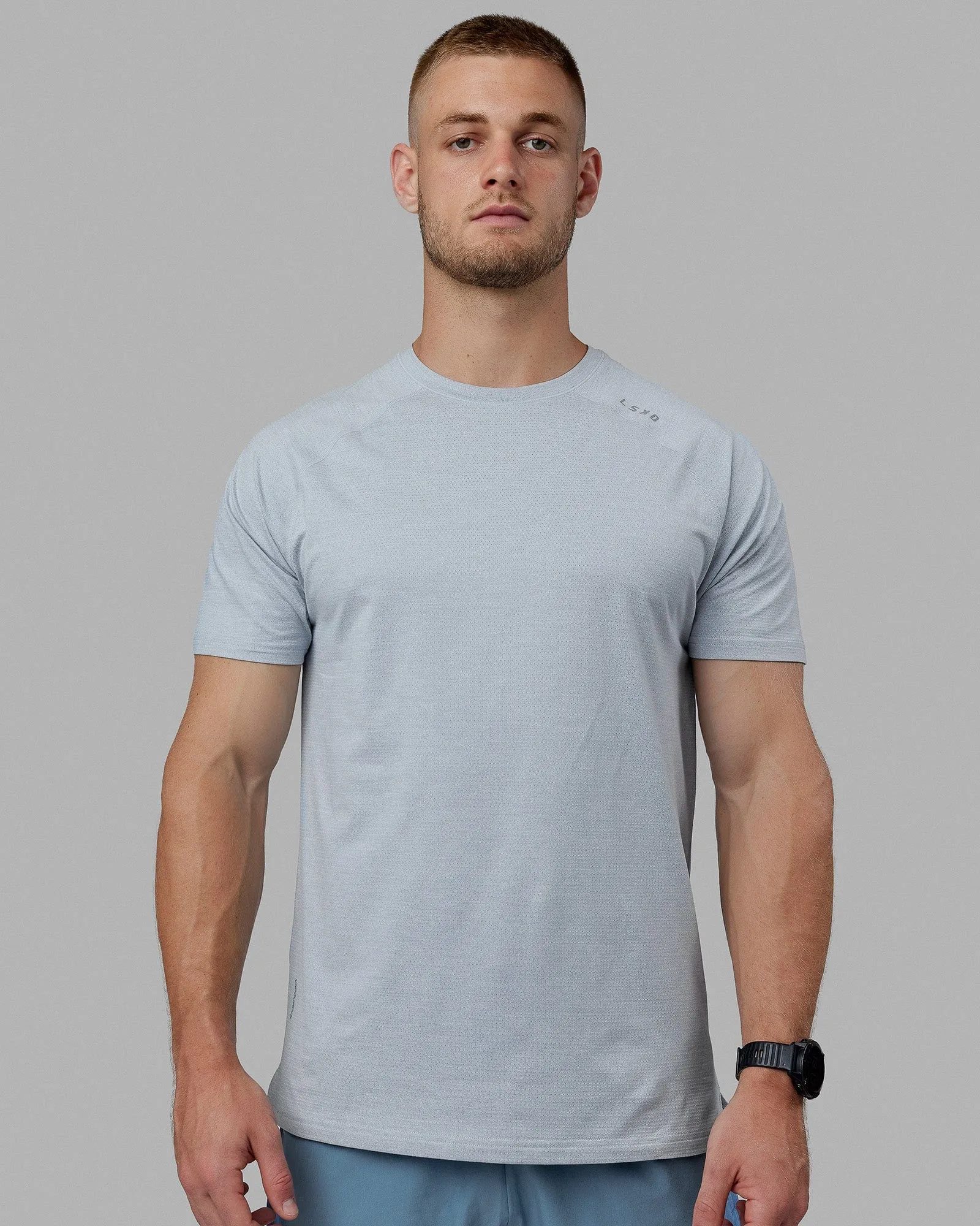 Perform VapourFLX Tee - Blue Fog Marl sold by LSKD