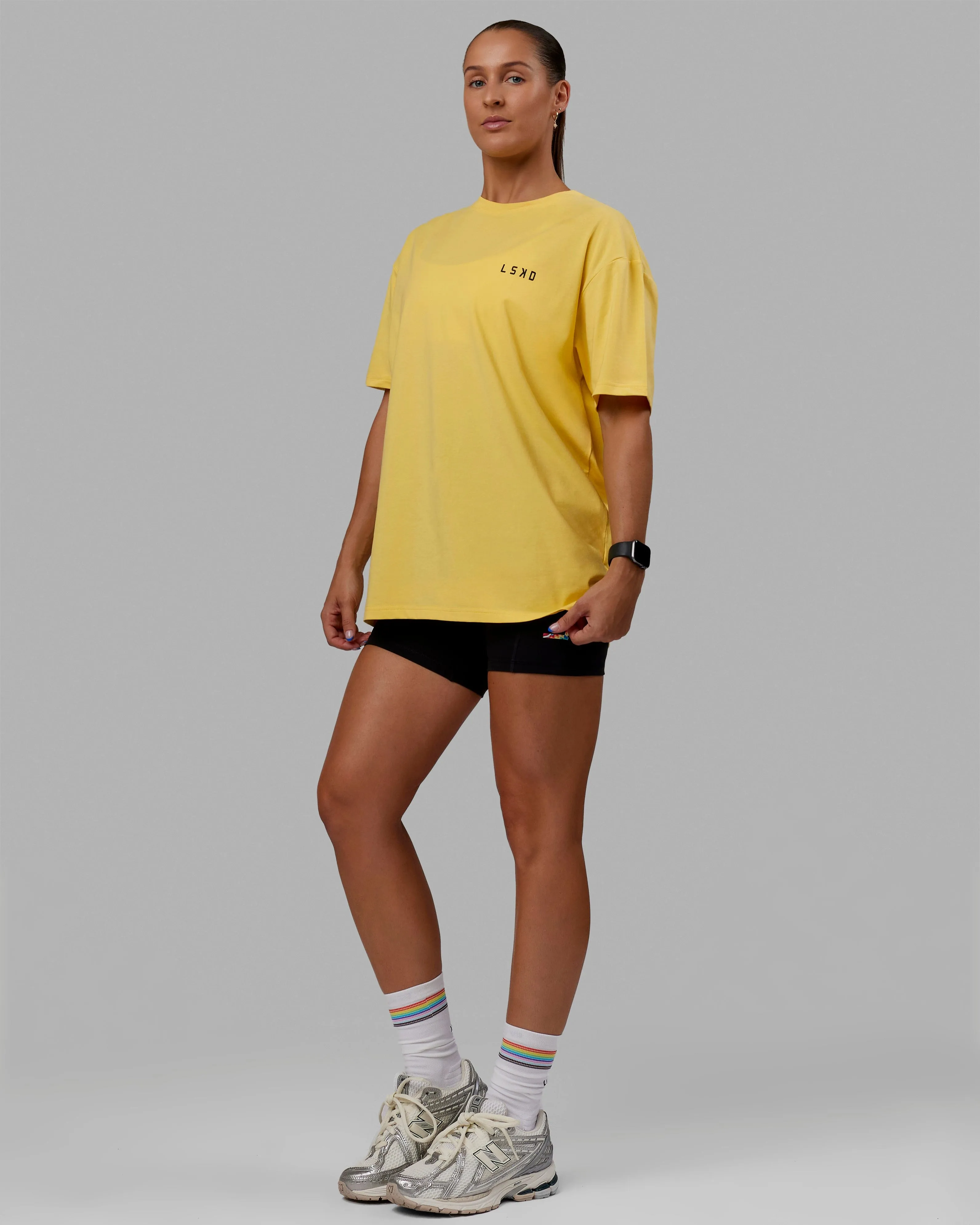 Unisex We Rise Together FLXCotton Tee Oversize - Lemon sold by LSKD product image thumbnail 4