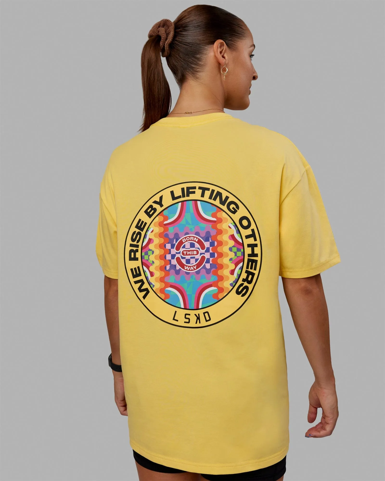 Unisex We Rise Together FLXCotton Tee Oversize - Lemon sold by LSKD product image thumbnail 2