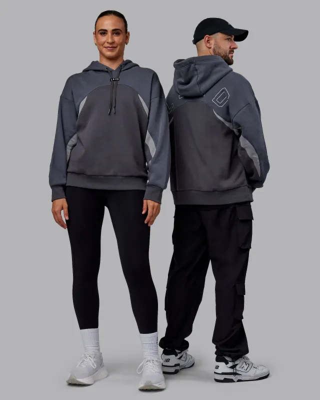 Y2K Concept Panel Hoodie - Asphalt-Turbulance sold by LSKD