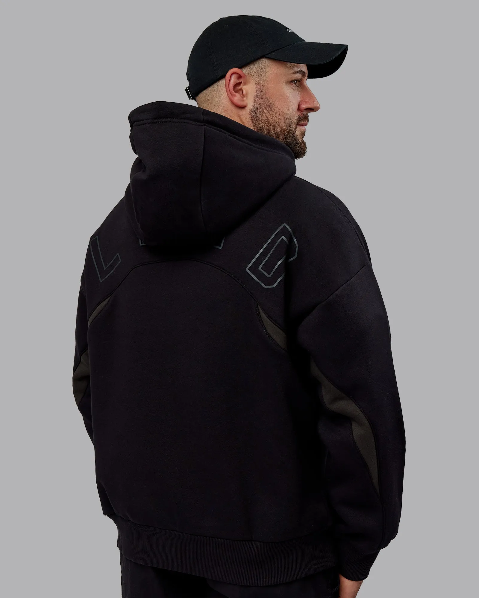 Y2K Concept Panel Hoodie - Black-Black-Pirate Black sold by LSKD product image thumbnail 2