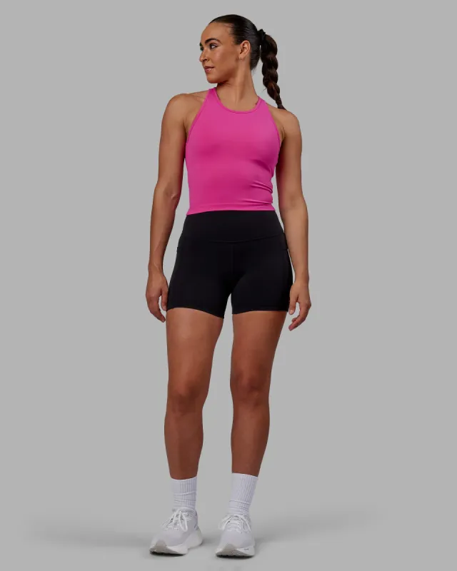 Flow Performance Tank With Shelf Bra - Fuchsia Pink sold by LSKD