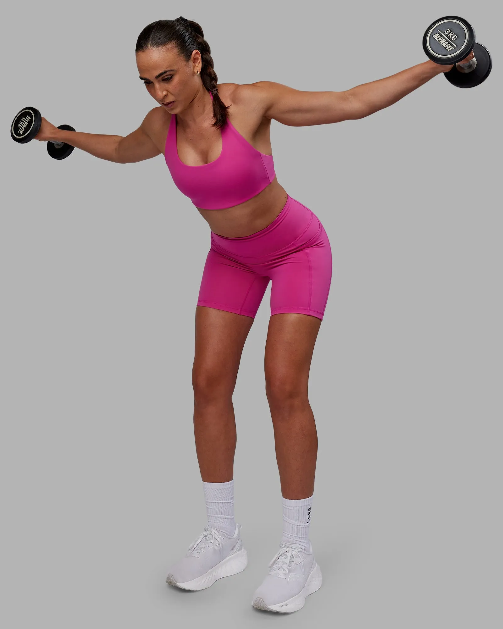 Challenger Sports Bra - Fuchsia Pink sold by LSKD product image thumbnail 5