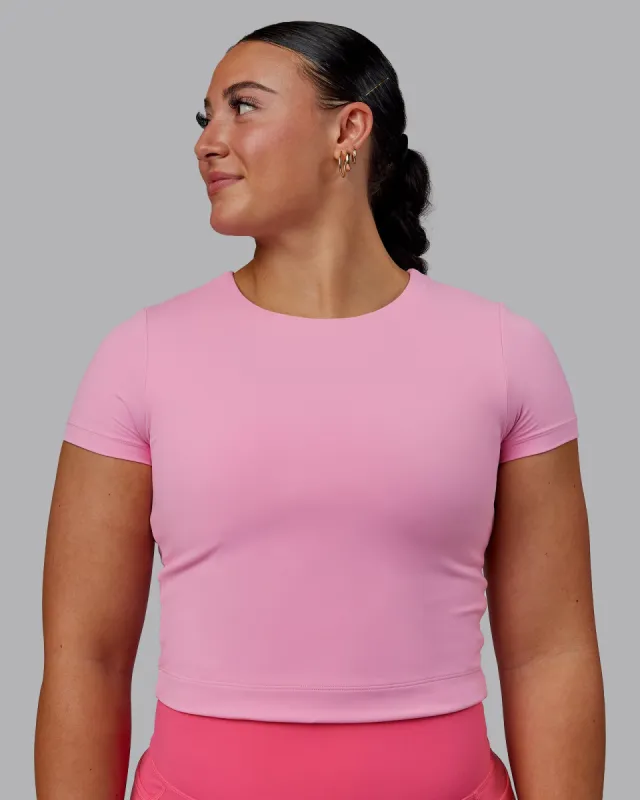 Staple Cropped Tee - Bubblegum sold by LSKD