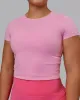 Staple Cropped Tee - Bubblegum sold by LSKD