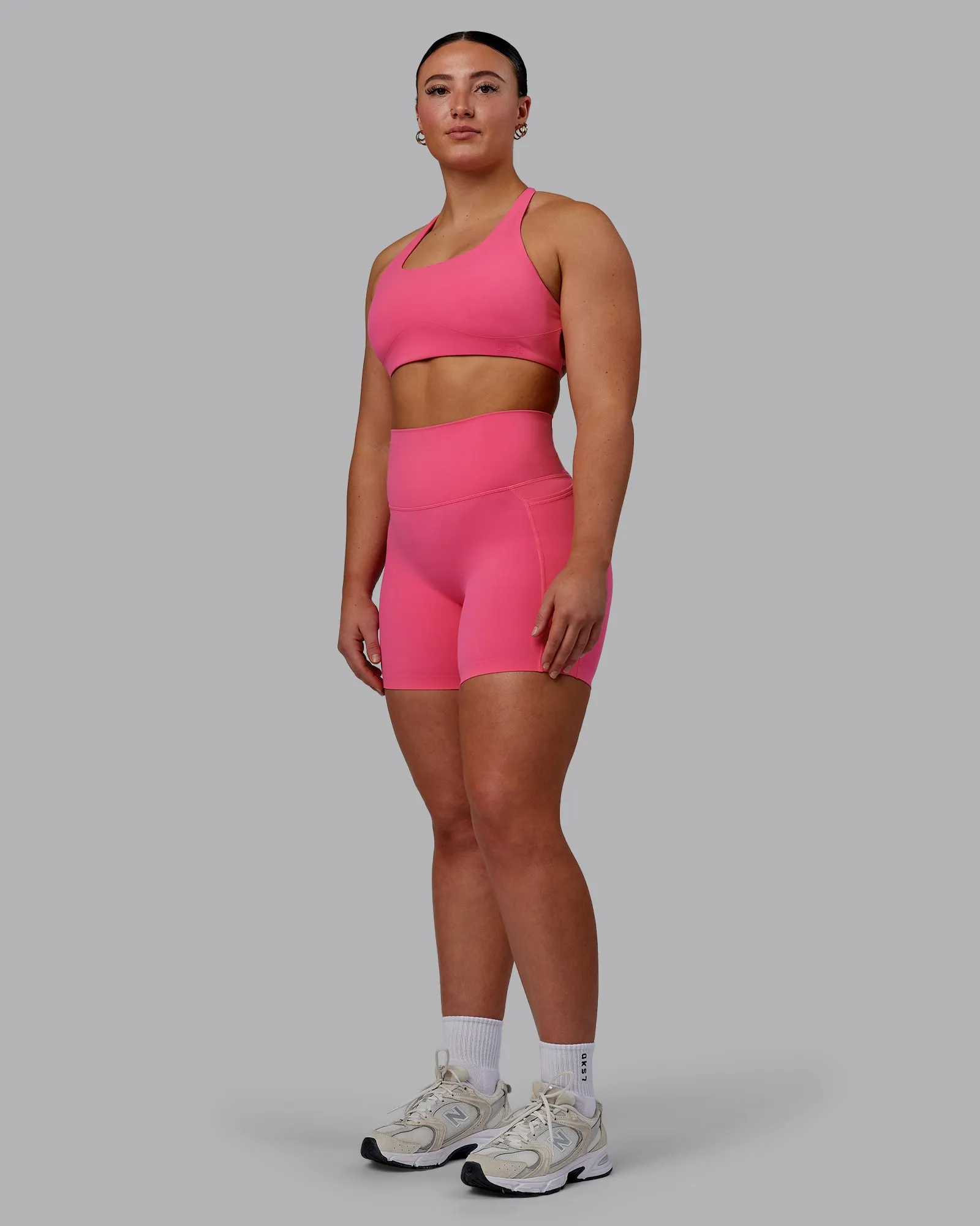 Aspire Sports Bra - Carmine Rose sold by LSKD product image thumbnail 3