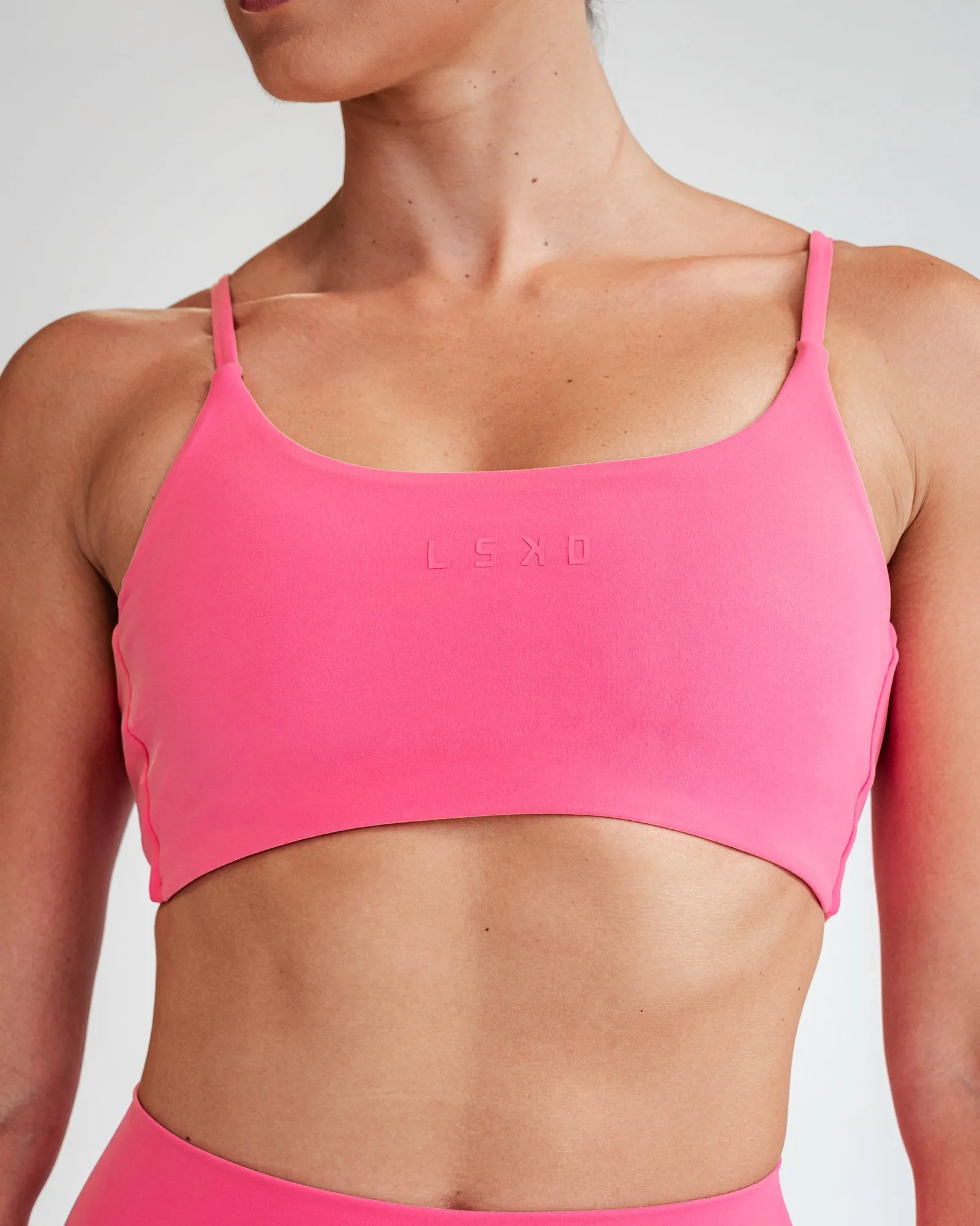 Twist Sports Bra - Carmine Rose sold by LSKD product image thumbnail 3