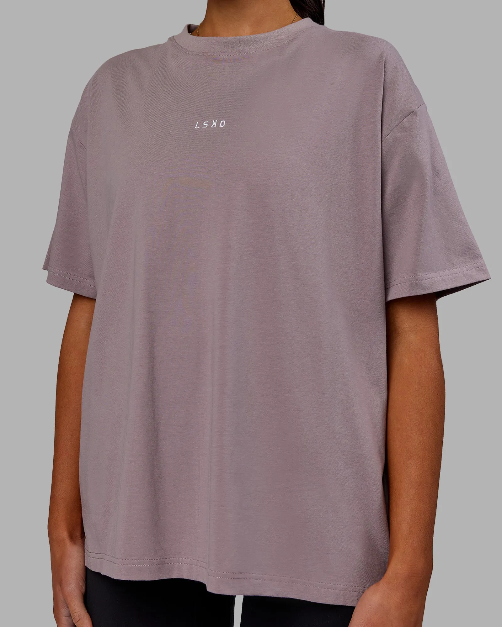 Go-To FLXCotton Oversized Tee - Greyish Purple sold by LSKD product image thumbnail 3