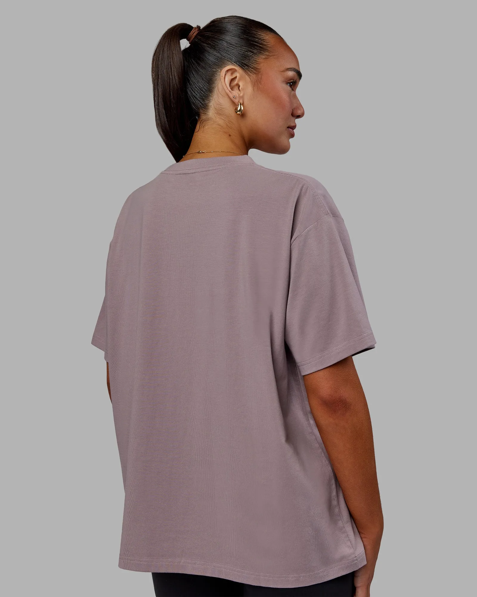 Go-To FLXCotton Oversized Tee - Greyish Purple sold by LSKD product image thumbnail 4