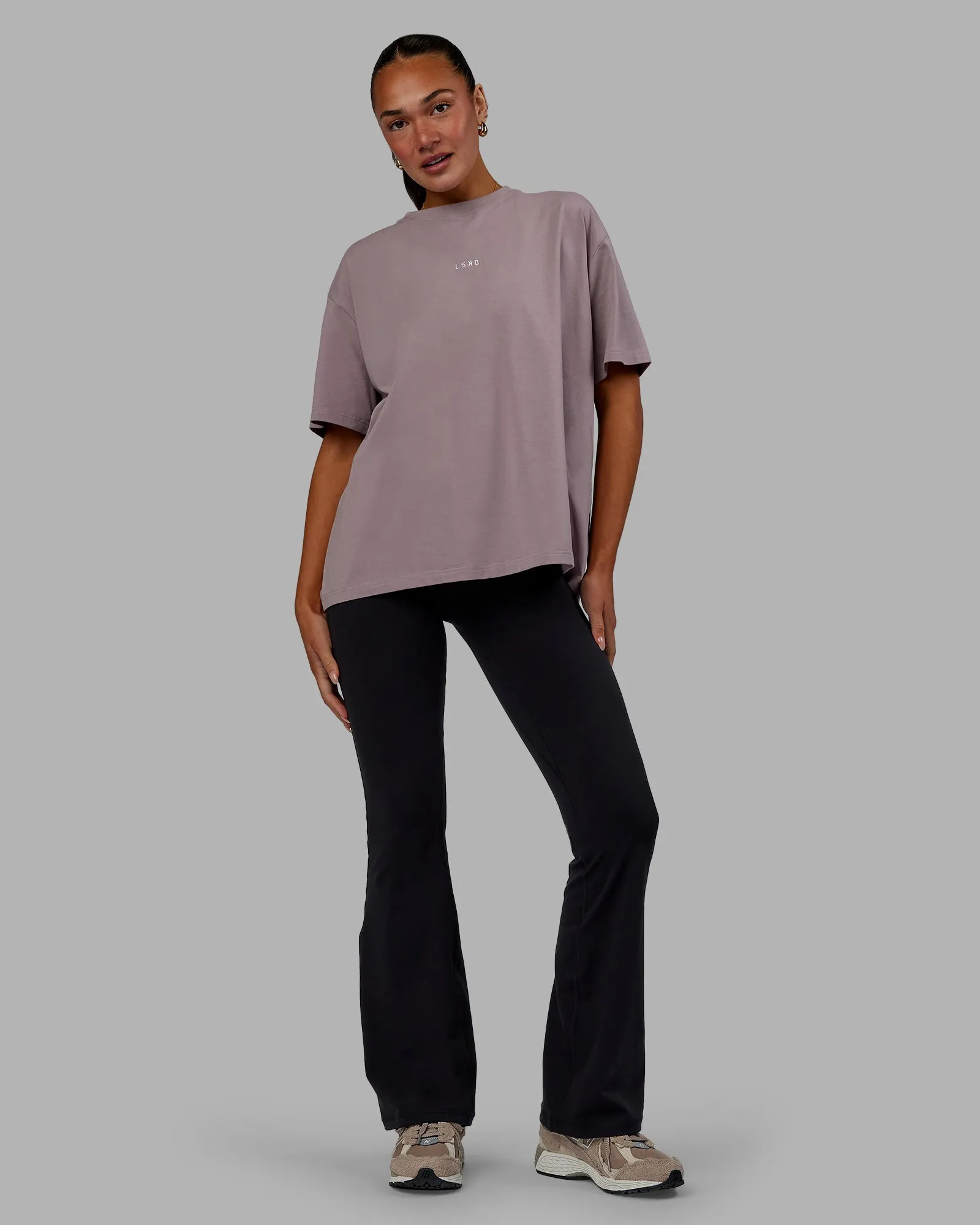 Go-To FLXCotton Oversized Tee - Greyish Purple sold by LSKD product image thumbnail 5