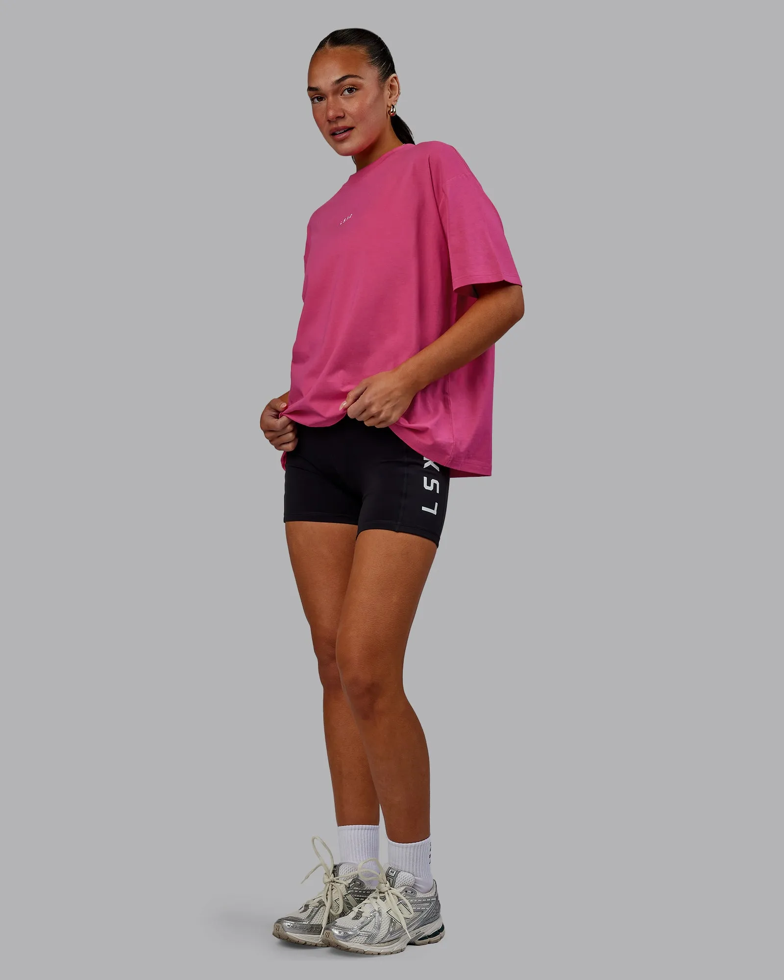 Go-To FLXCotton Oversized Tee - Pink Flash sold by LSKD product image thumbnail 3