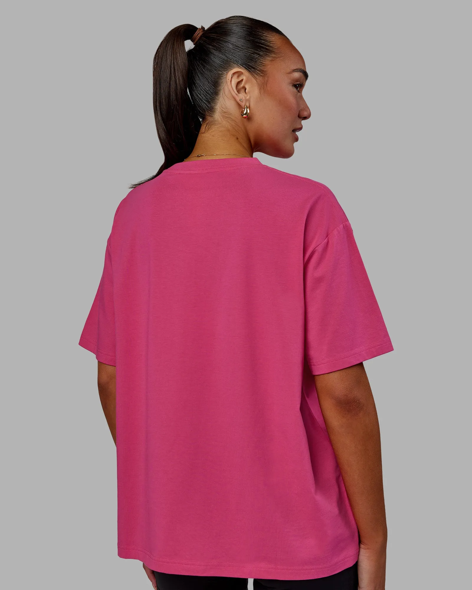 Go-To FLXCotton Oversized Tee - Pink Flash sold by LSKD product image thumbnail 4