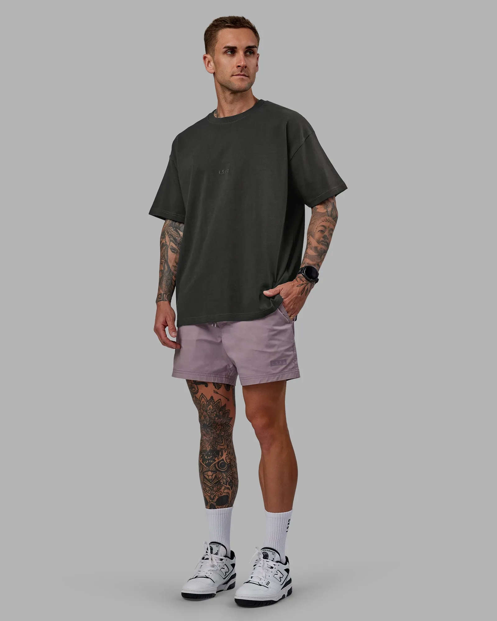 Daily 5" Short - Grey Purple sold by LSKD