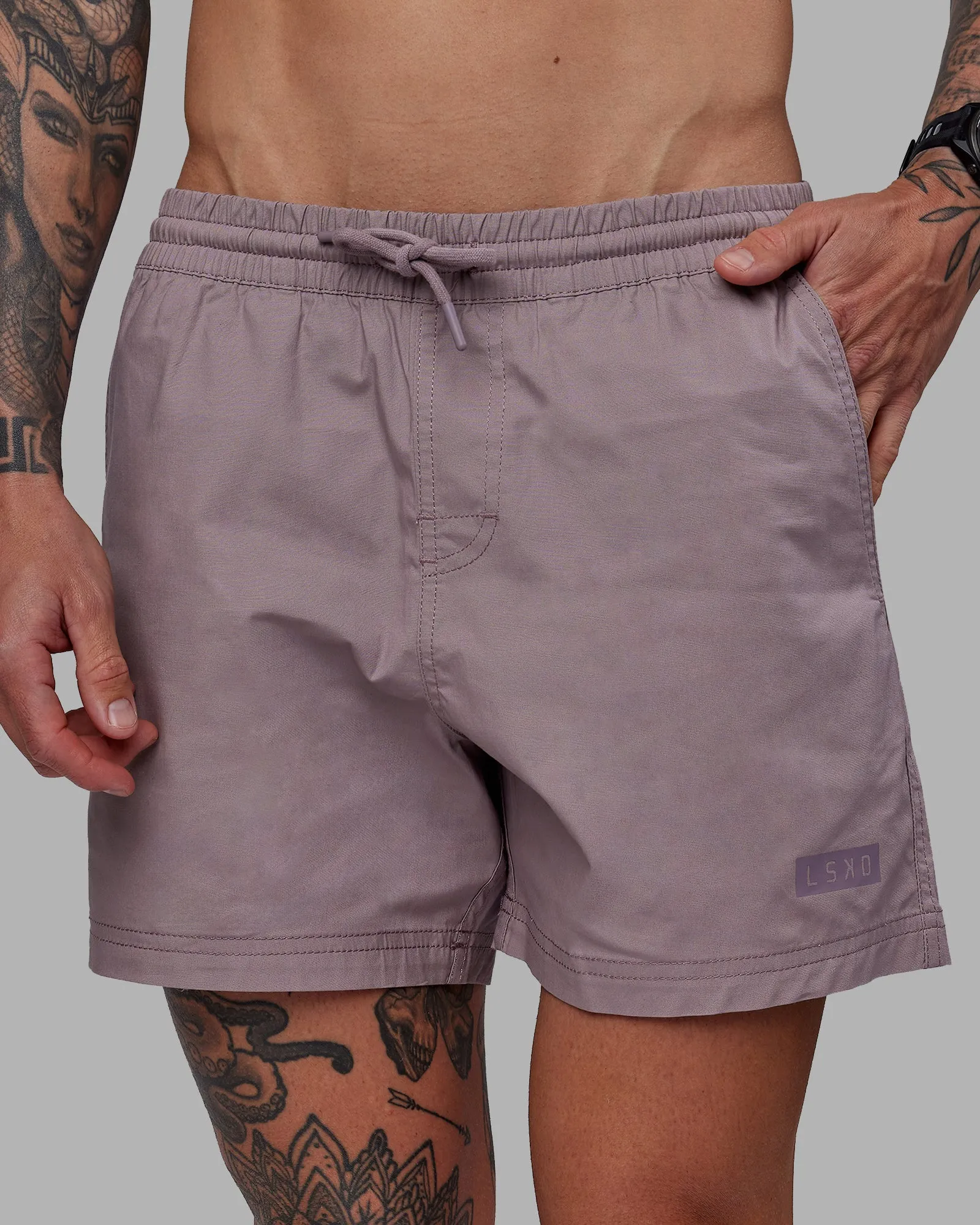 Daily 5" Short - Grey Purple sold by LSKD product image thumbnail 2