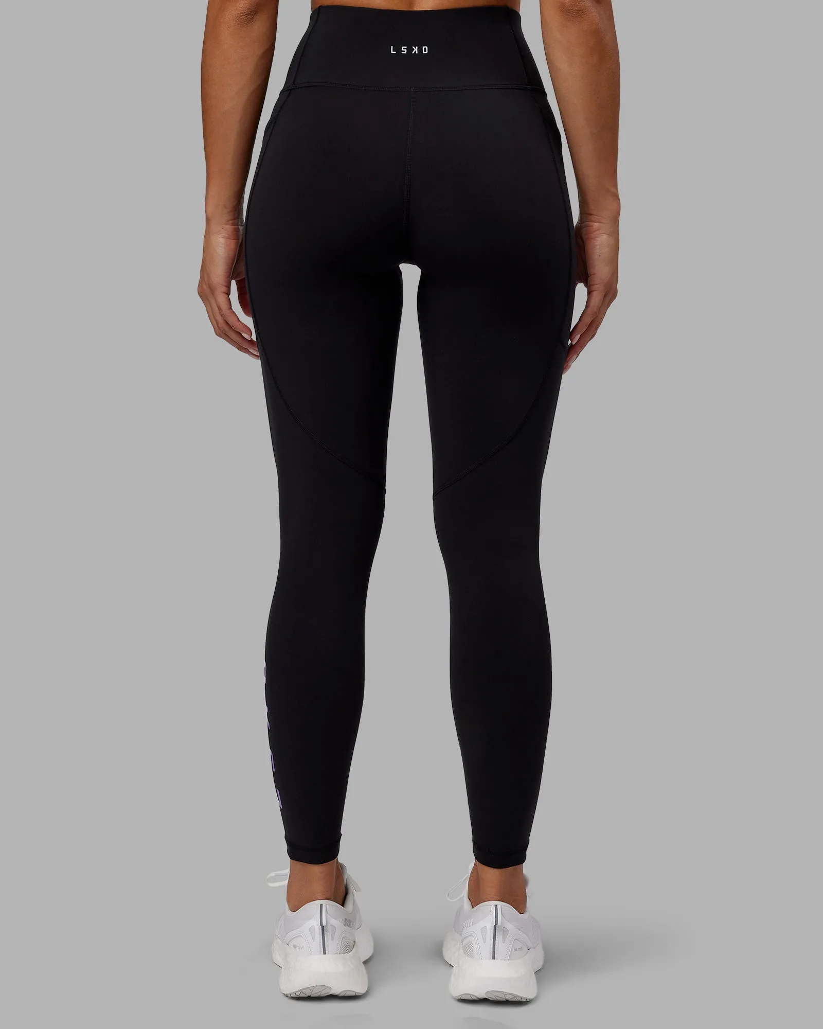 Rep Full Length Tights - Black-Purple Swirl sold by LSKD product image thumbnail 4