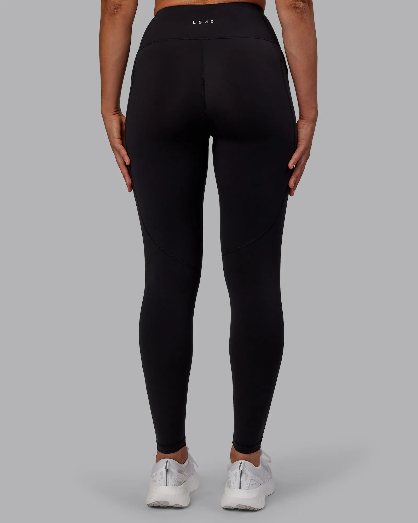 Rep Full Length Tights - Black-Fuchsia Pink sold by LSKD product image thumbnail 4