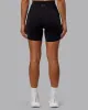 Rep Mid Short Tight - Black-Scarlet sold by LSKD