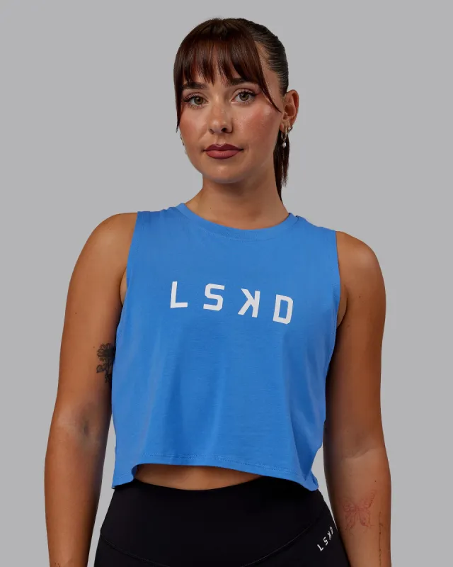 Agile FLXCotton Tank - Ultramarine-White sold by LSKD