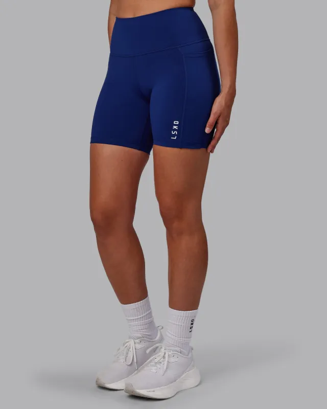 Flux Mid Short Tight - Midnight Blue sold by LSKD