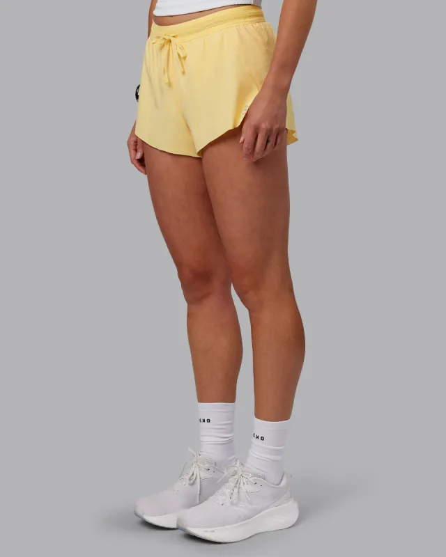 Accelerate 3" Running Short - Sunflower sold by LSKD