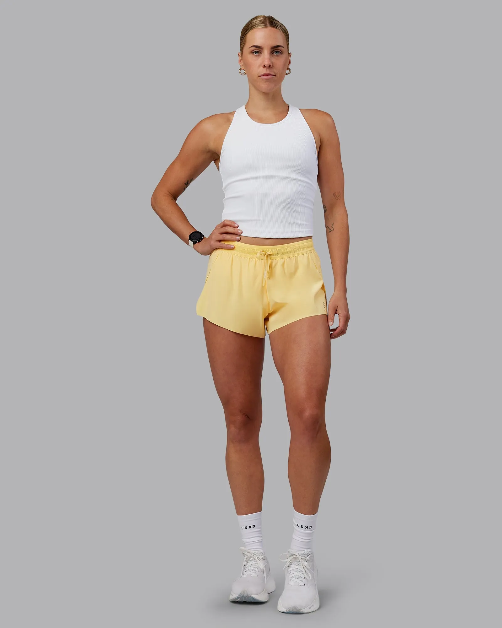 Accelerate 3" Running Short - Sunflower sold by LSKD product image thumbnail 3