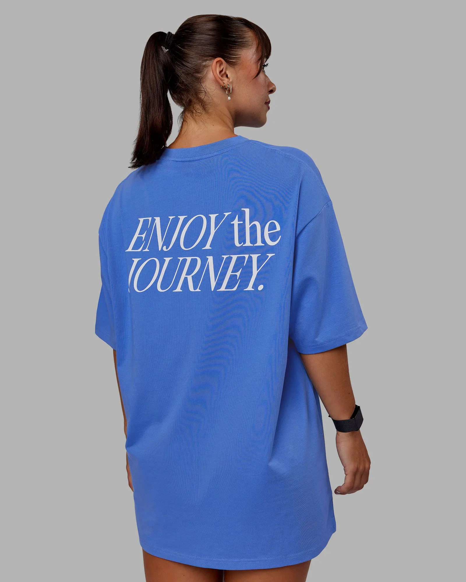 VS1 FLXCotton Tee Oversize - Ultramarine-White sold by LSKD product image thumbnail 3