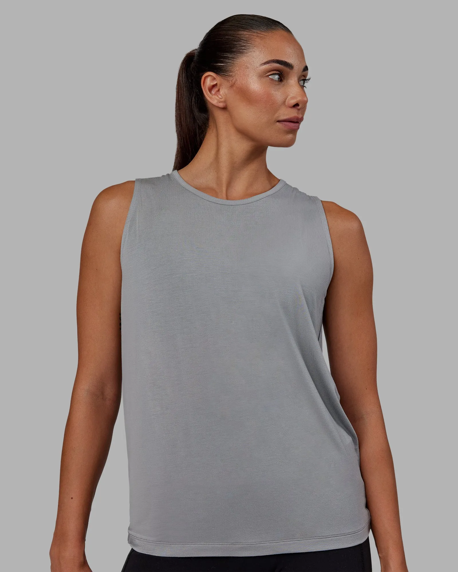 Swivel Open Back Tank - Circular Grey sold by LSKD product image thumbnail 3