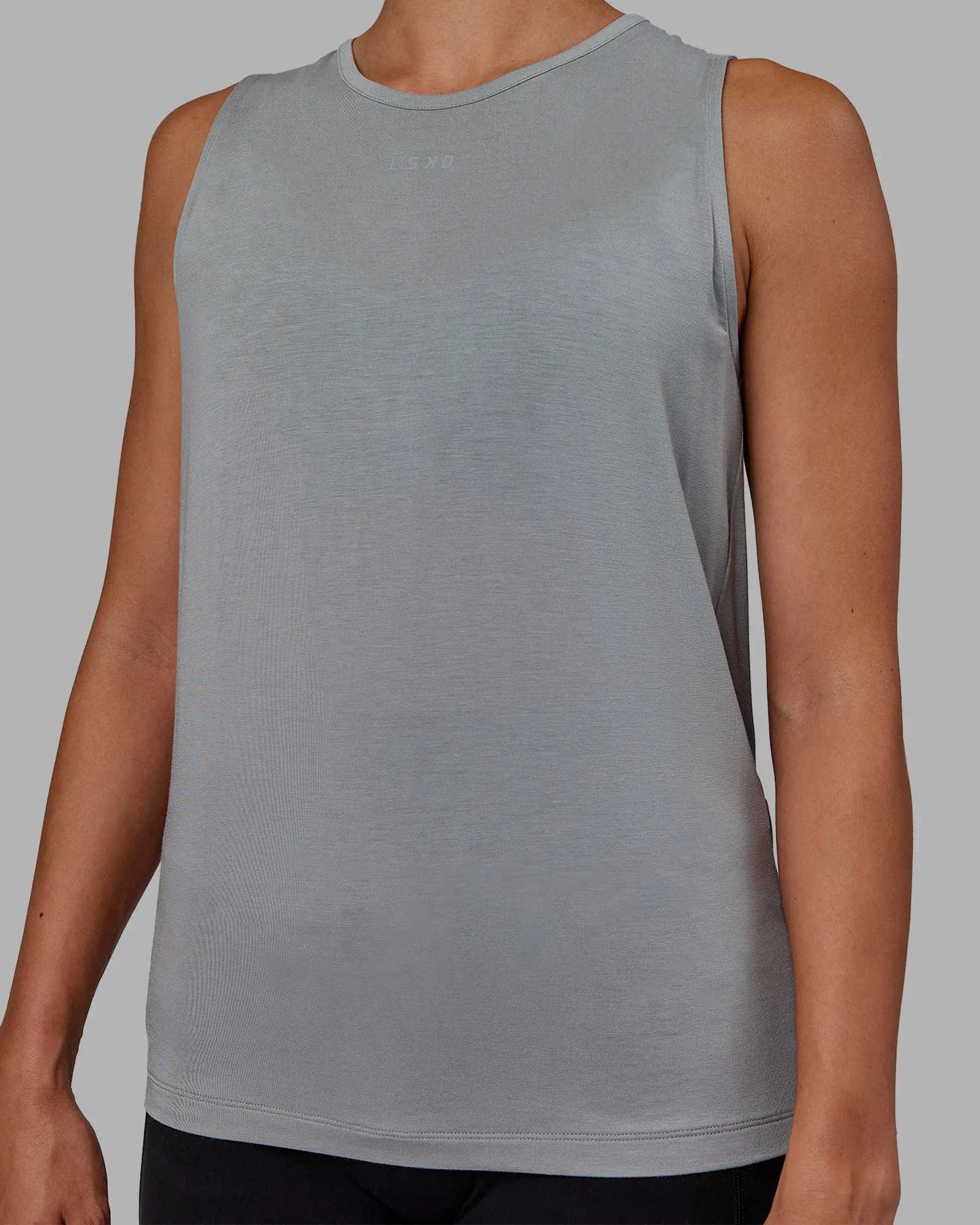 Swivel Open Back Tank - Circular Grey sold by LSKD product image thumbnail 5