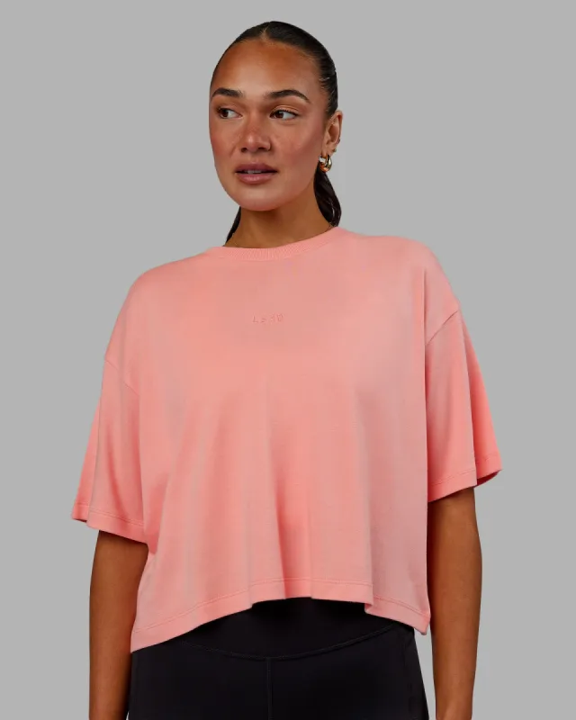 Go-To Modal Oversized Cropped Tee - Murex Shell sold by LSKD