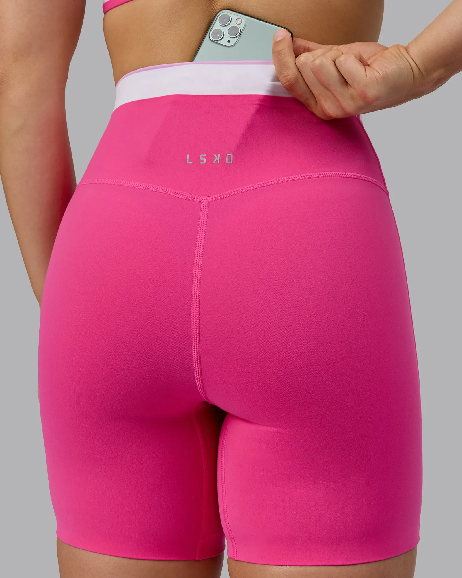 Excel Mid Short Tight - Ultra Pink sold by LSKD product image thumbnail 4