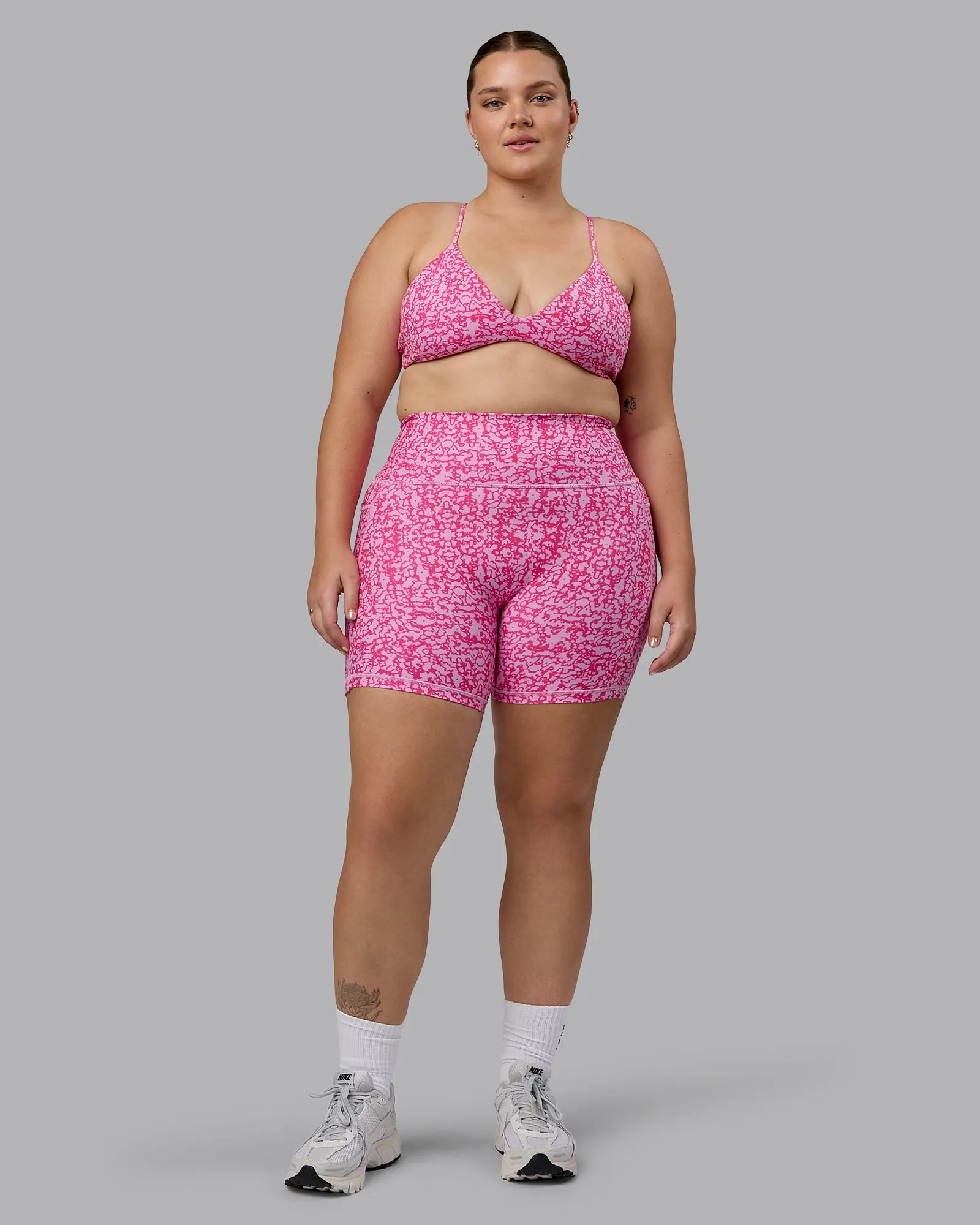 Aura Sports Bra - Patina-Ultra Pink sold by LSKD product image thumbnail 5