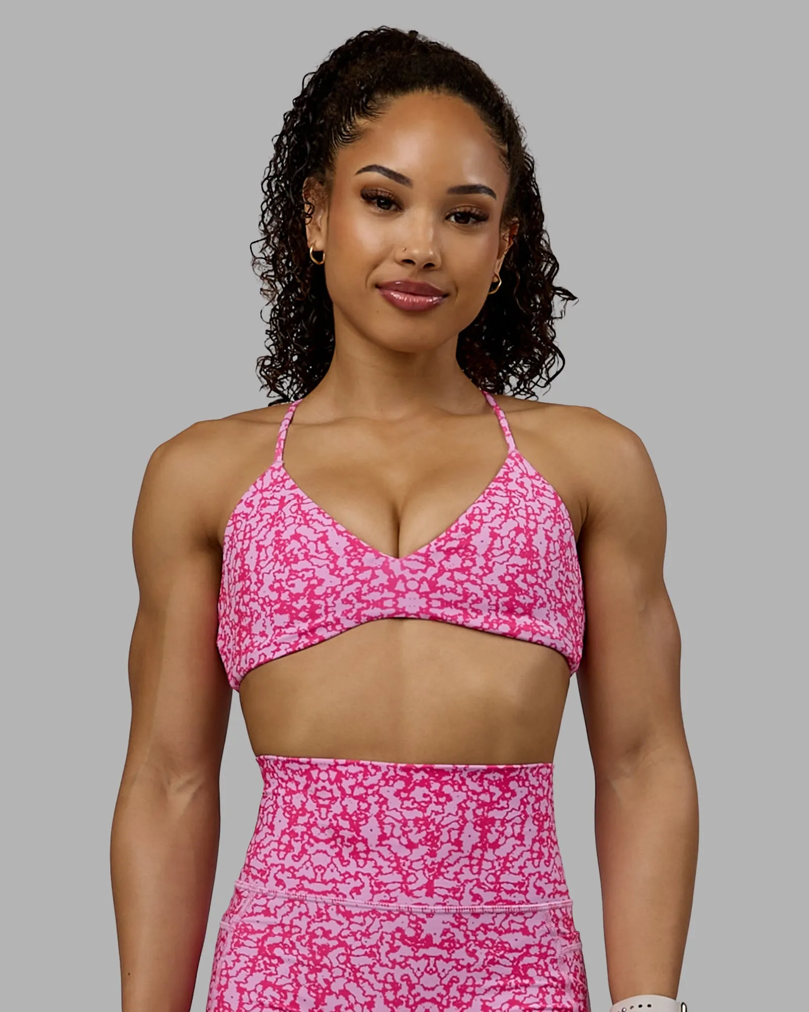Aura Sports Bra - Patina-Ultra Pink sold by LSKD product image thumbnail 3
