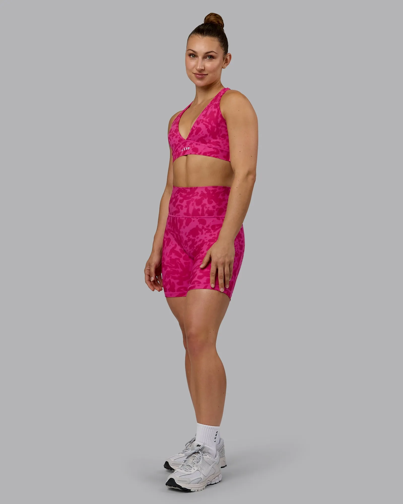 Fusion Mid Short Tight with Pockets - Strawberry-Lava Lamp sold by LSKD product image thumbnail 5