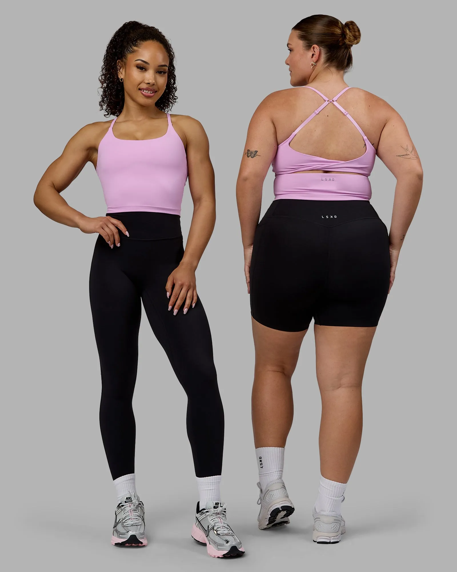 Twist Tank With Shelf Bra - Pastel Orchid sold by LSKD product image thumbnail 3