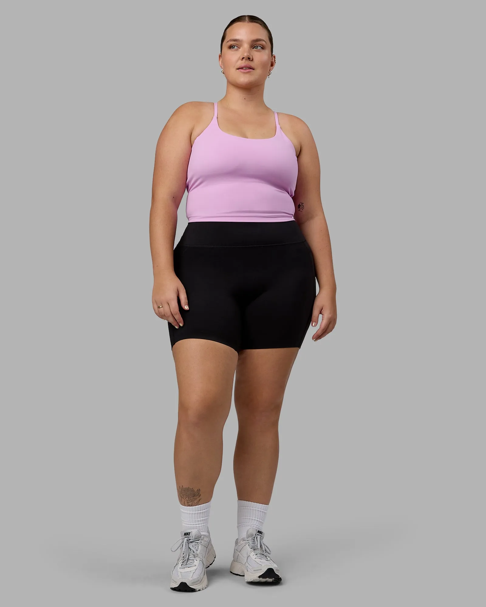 Twist Tank With Shelf Bra - Pastel Orchid sold by LSKD product image thumbnail 4