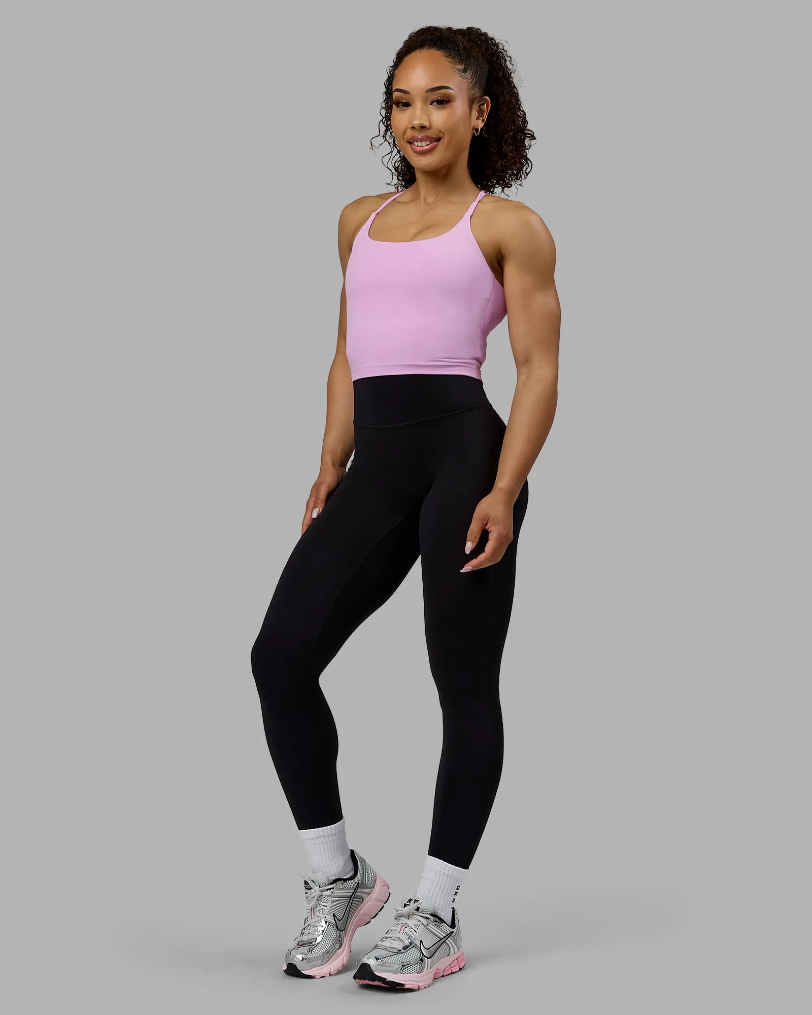 Twist Tank With Shelf Bra - Pastel Orchid sold by LSKD product image thumbnail 5