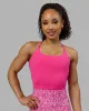 Twist Tank With Shelf Bra - Ultra Pink sold by LSKD
