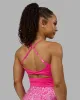Twist Tank With Shelf Bra - Ultra Pink sold by LSKD