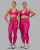 Fusion Full Length Tights with Pockets - Strawberry-Lava Lamp sold by LSKD