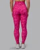 Fusion Full Length Tights with Pockets - Strawberry-Lava Lamp sold by LSKD