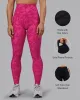 Fusion Full Length Tights with Pockets - Strawberry-Lava Lamp sold by LSKD