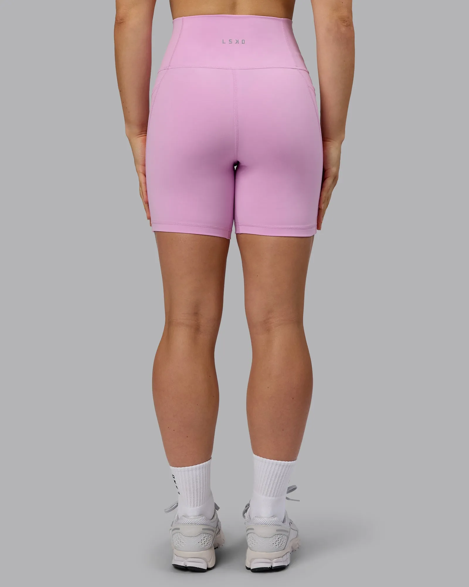 Fusion Mid Short Tight with Pockets - Pastel Orchid sold by LSKD product image thumbnail 4