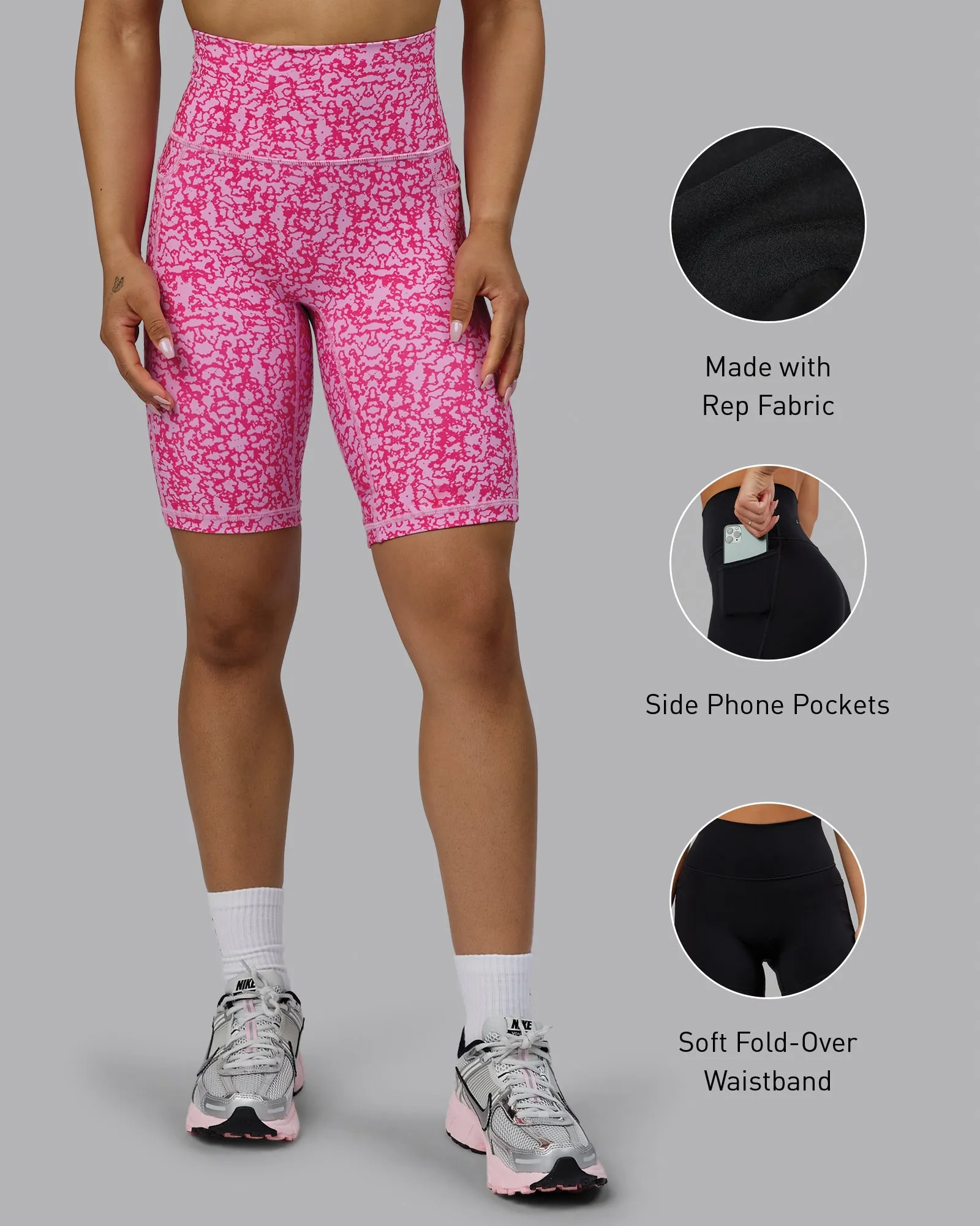 Fusion Bike Short with Pockets - Patina-Ultra Pink sold by LSKD product image thumbnail 2